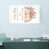Boho Rust Terracotta Waterverf Rainbow Spandoek (Beurs)