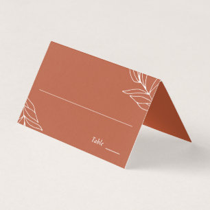 Boho Rust Trouwreceptie Tafel Plaats Kaart