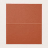 Boho Rust Wedding Réception Table Place Card (Inside Unfolded)