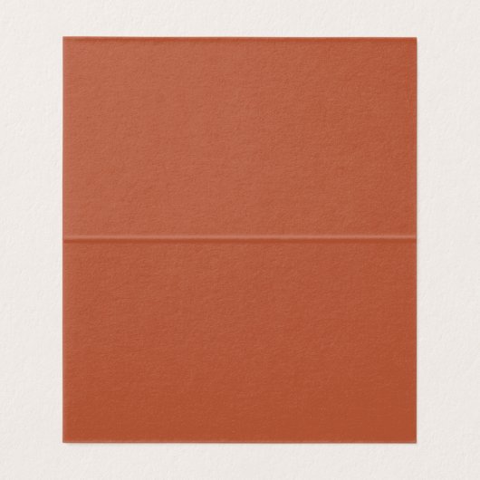 Boho Rust Wedding Réception Table Place Card (Inside Unfolded)