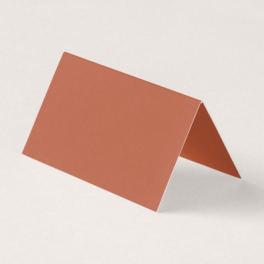 Boho Rust Wedding Réception Table Place Card (Back)