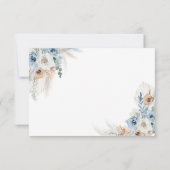 Boho Rustic Citrouille Automne Carte de remercieme (Dos)