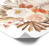 Boho Rustic Citrouille Fall in Love Affiche de bie (Coin)