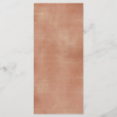 Boho Rustic Citrouille Fall in Love Menu Card (Dos)
