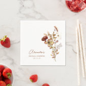 Boho Rustic Earthy Natuur Botanisch Vrijgezellenfe Servet (Insitu)