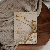 Boho Rustic | Elegant Wedding Kaart