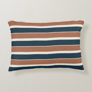 Boho Rustic en Navy Stripes Accent Kussen