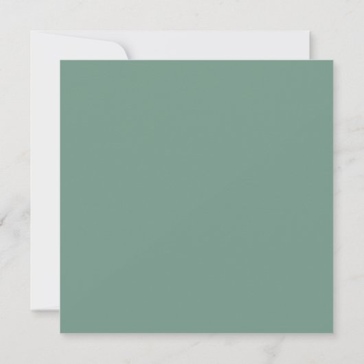 BOHO Rustic Eucalyptus Foliage Waterverf Square Kaart (Achterkant)