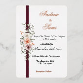 Boho Rustic faire-part de mariage (Recto)