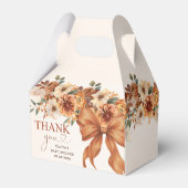 Boho Rustic Fall Floral Baby Shower Party Bedankdoosjes (Achterkant)