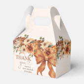 Boho Rustic Fall Floral Baby Shower Party Bedankdoosjes (Voorkant Zijde)