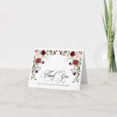Boho Rustic Floral 85e anniversaire Merci (Devant)