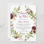 boho rustic floral douc per post vrijgezellenfeest kaart (Voorkant)