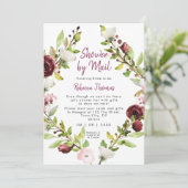 boho rustic floral douc per post vrijgezellenfeest kaart (Staand voorkant)