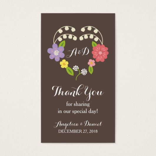 Boho Rustic Floral Mariage (Devant)