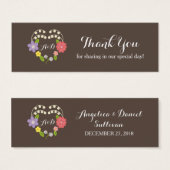 Boho Rustic Floral Mariage (Devant & derrière)