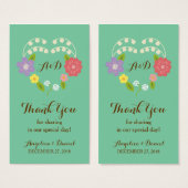 Boho Rustic Floral Wreath Mariage (Monnaie) (Devant & derrière)