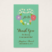 Boho Rustic Floral Wreath Mariage (Monnaie) (Dos)