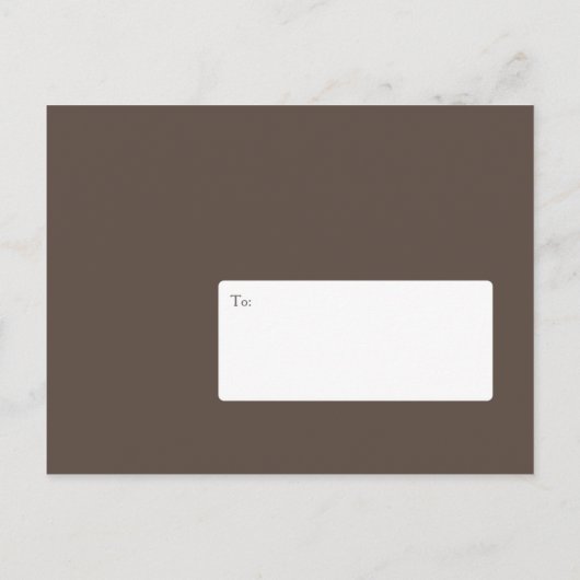 Boho Rustic Floral Wreath Wedding Uitnodiging Briefkaart (Achterkant)