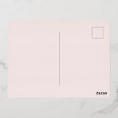 Boho Rustic Garden Wedding Save the Date Folie Feestdagen Briefkaart (Achterkant)