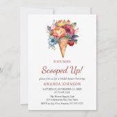 Boho Rustic Glace Cream Invitation de la nuptiale  (Devant)