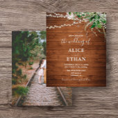 Boho Rustic Greenery Budget Wedding Flyer