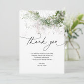 Boho Rustic Greenery Mariage Merci (Debout devant)