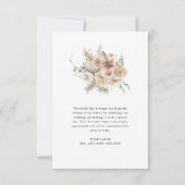 Boho Rustic Mariage Merci (Dos)