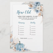 Boho Rustic Pumpkin Herfst hoe oud de ouders zijn (Voorkant / Achterkant)