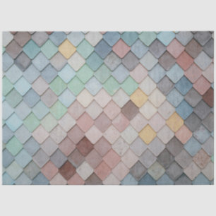 Boho Rustic Retro Colorful Decoupage Tissuepapier