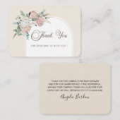 Boho Rustic Rozen en Orchids waterverf bloemen Notitiekaartje (Voorkant / Achterkant)