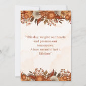 Boho Rustic Theme wedding Invitation (Dos)