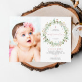 Boho Rustic Wildflowers Fotobevestiging Kaart