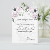 Boho Rusticale Elegante Bloemen Bedankkaart (Staand voorkant)