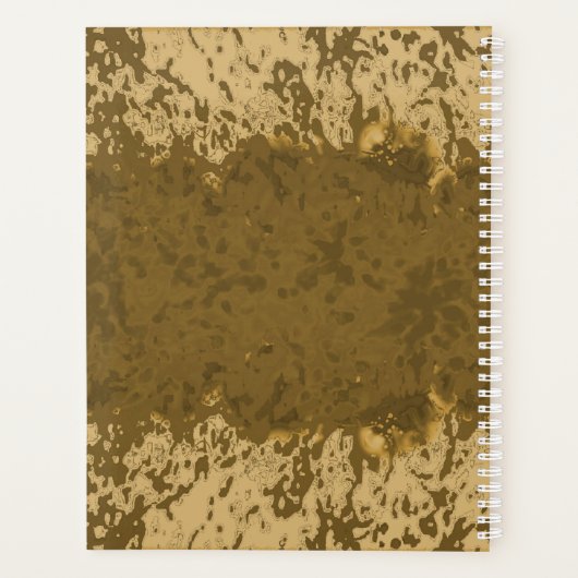 Boho rustiek ontwerp planner (Achterkant)