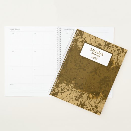 Boho rustiek ontwerp planner (Display)