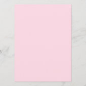 Boho rustiek roze lavendel bloemen Bruiloft of Fee Menu (Achterkant)