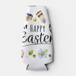 Boho rustieke aquarel kleurrijke Happy Easter Flesjeskoeler