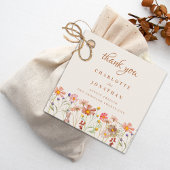 Boho Rustieke Bloemen Fall Wedding Dank u Bedankjes Labels
