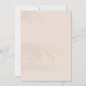 Boho Rustieke Elegante Huwelijksuitnodiging Kaart (Achterkant)