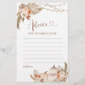 Boho rustieke pompoen Herfst in liefde Advies voor (Voorkant)