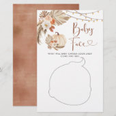 Boho rustieke pompoen Herfst in liefde Baby gezich (Voorkant / Achterkant)