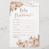 Boho rustieke pompoen Herfst in liefde Baby voorsp (Voorkant)