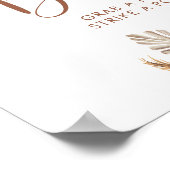 Boho rustieke pompoen Herfst in liefde Foto Booth Poster (Hoek)