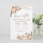 Boho rustieke pompoen Herfst in liefde Hoe oude ou (Staand voorkant)