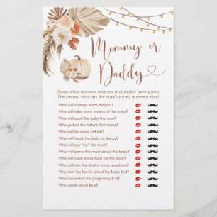 Boho rustieke pompoen Herfst in liefde mama of pap