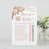 Boho rustieke pompoen Herfst in liefde mama of pap (Staand voorkant)