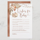 Boho rustieke pompoen Herfst in liefde wensen voor (Voorkant / Achterkant)