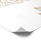 Boho rustieke pompoen Herfst in liefde zeg niet Ba Poster (Hoek)