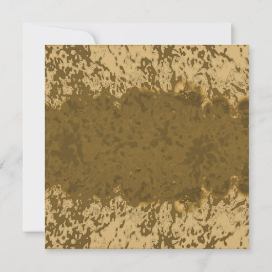 Boho Rustieke Spat Teal Frame Ontwerp (Achterkant)